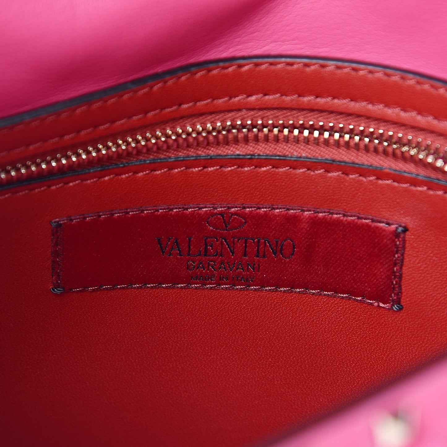 Nappa Medium Rockstud Spike Shoulder Bag Pink Orchid