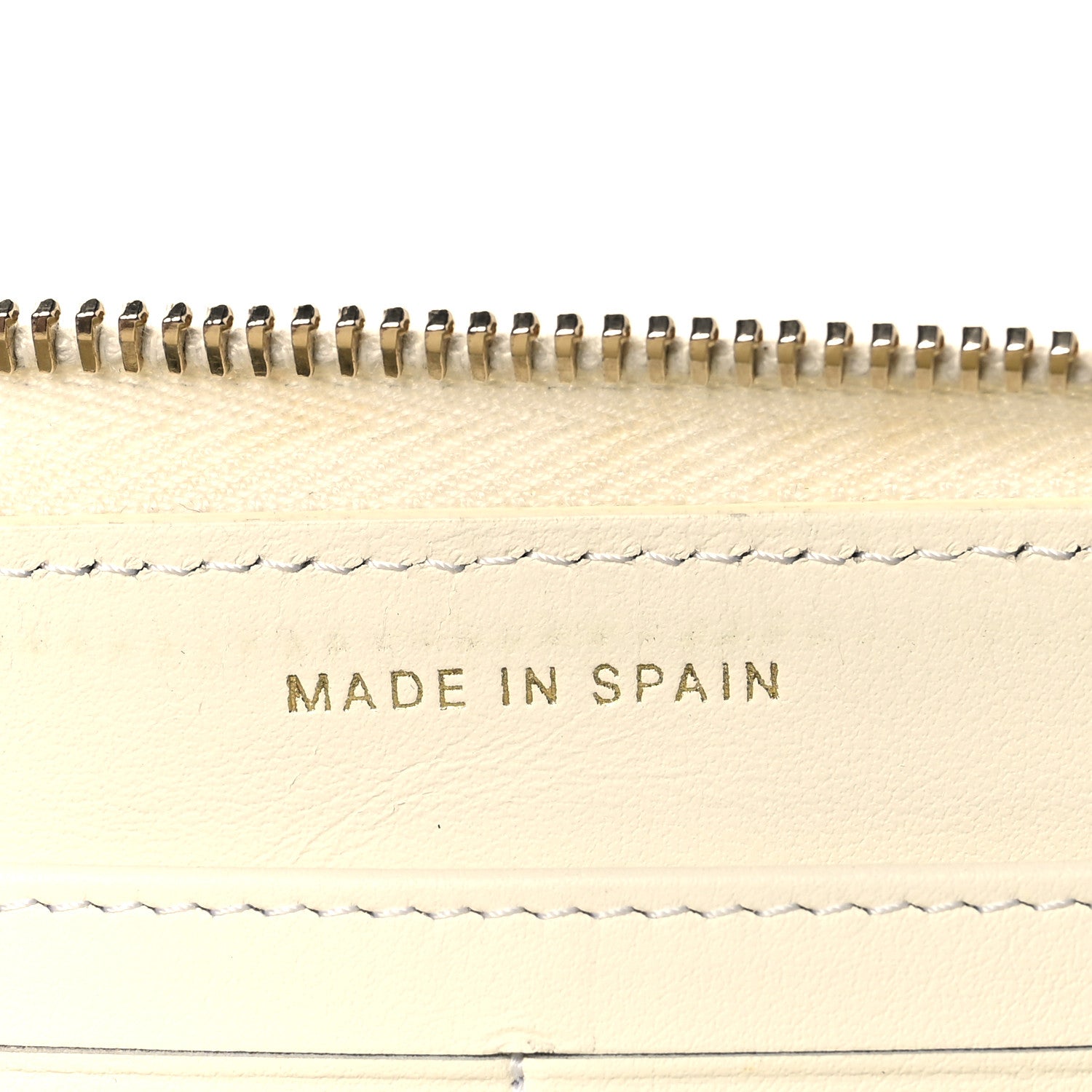 Chanel Caviar Quilted Large Gusset Zip Around Wallet White 7 of 8