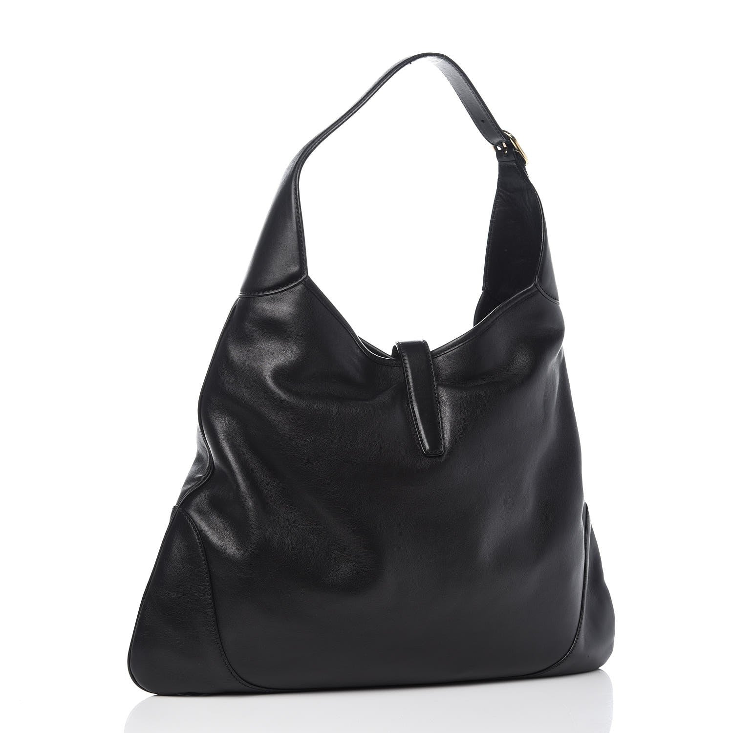 Gucci Calfskin Large Jackie O Bouvier Hobo Black 2 of 11
