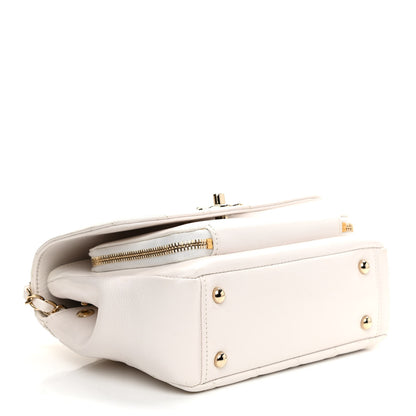 Chanel Caviar Quilted Small Business Affinity Flap White 3 of 9