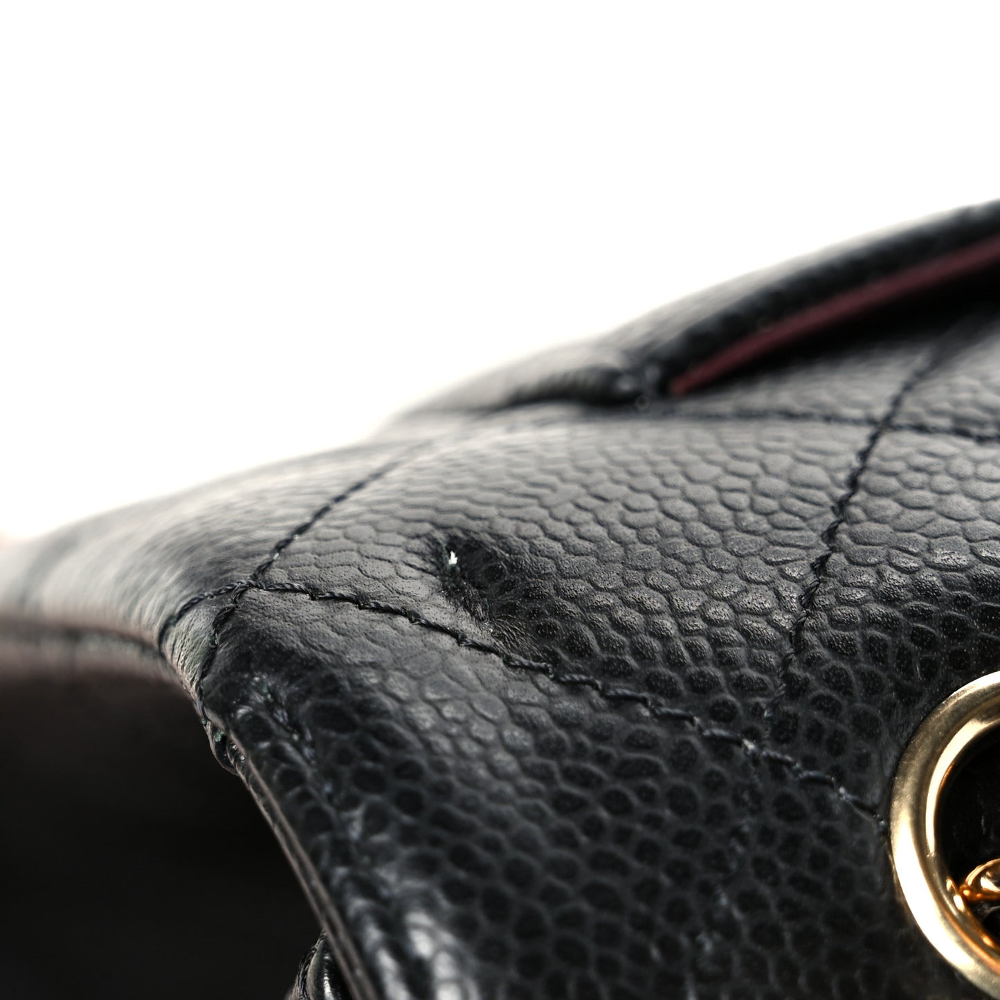 Caviar Quilted Maxi Double Flap Black