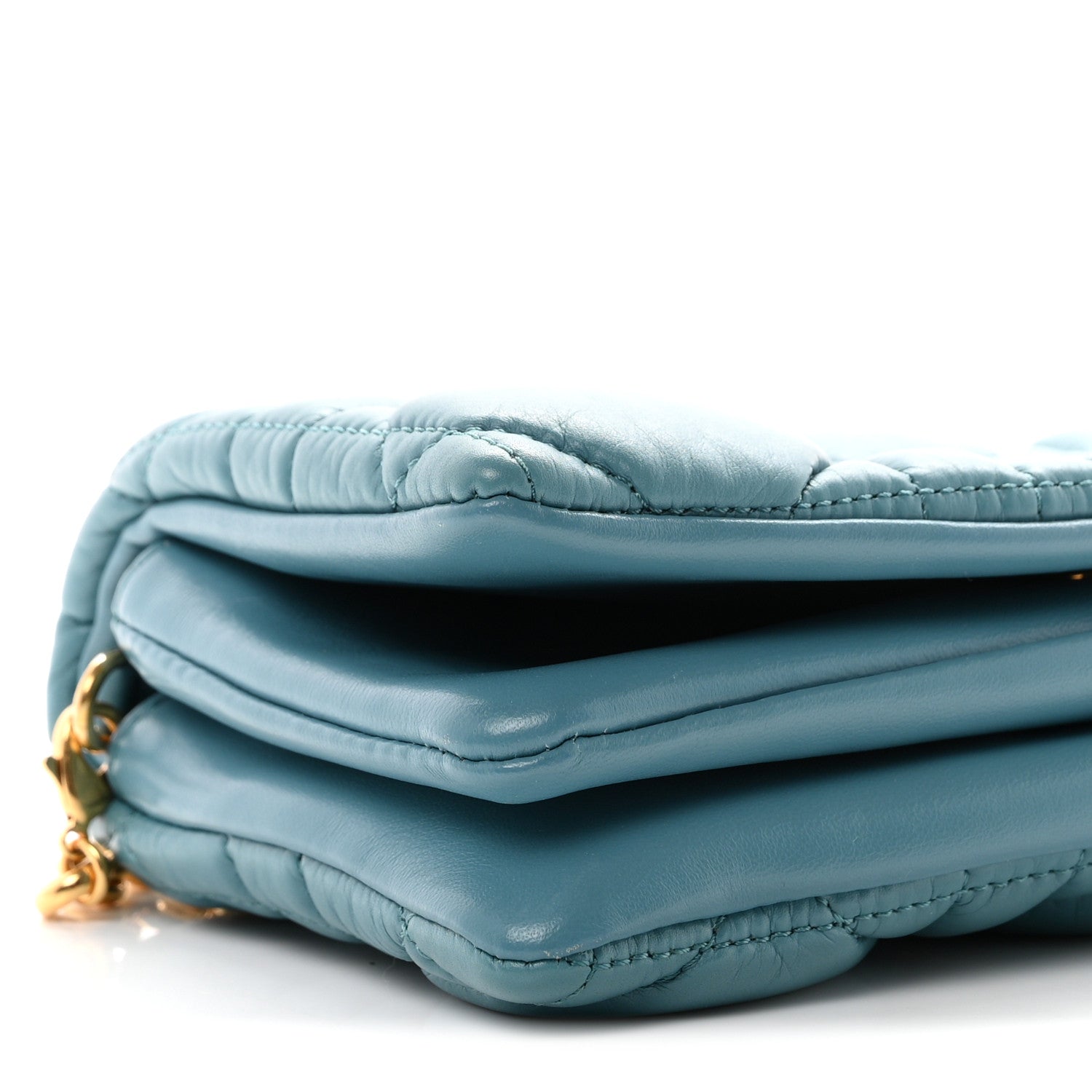 Christian Dior Calfskin Macrocannage Mini Caro Bag Horizon Blue 9 of 10