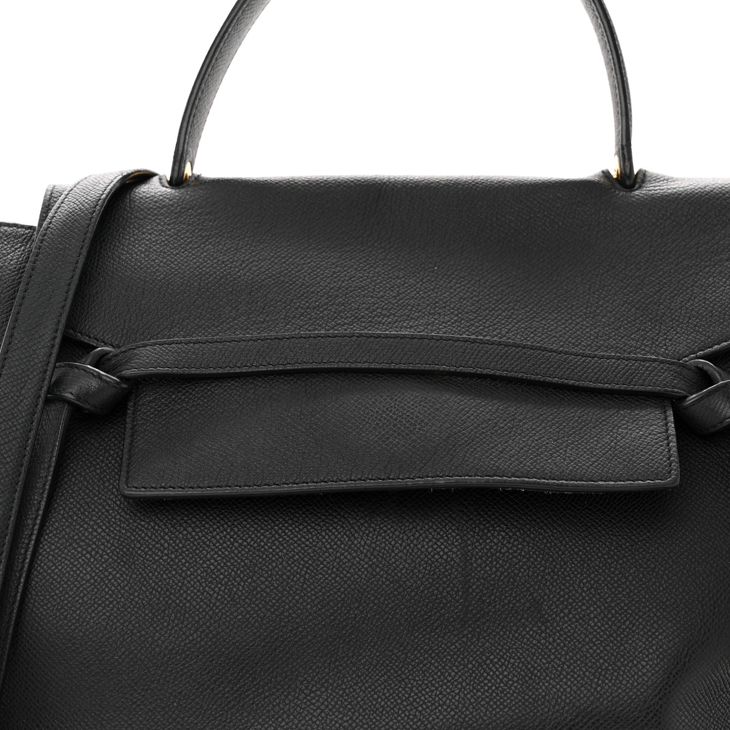 Grained Calfskin Mini Belt Bag Black
