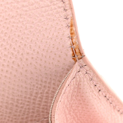 Salvatore Ferragamo Hammered Calfskin Gancio Wallet On Chain Nylund Pink 13 of 14