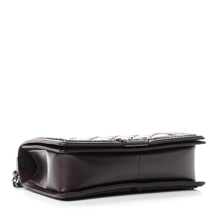 Chanel Goatskin Quilted New Medium Boy Handle Flap Burgundy 4 of 10