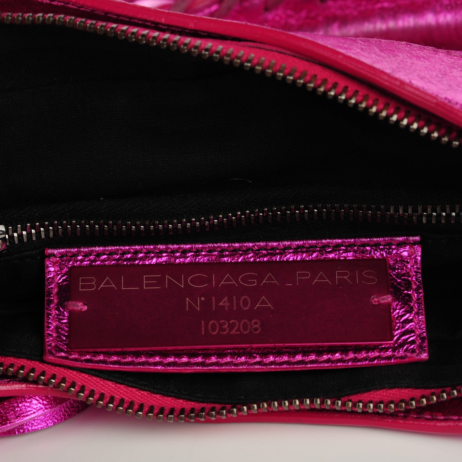 Balenciaga Metallic Chevre Classic Hardware First Magenta 6 of 10