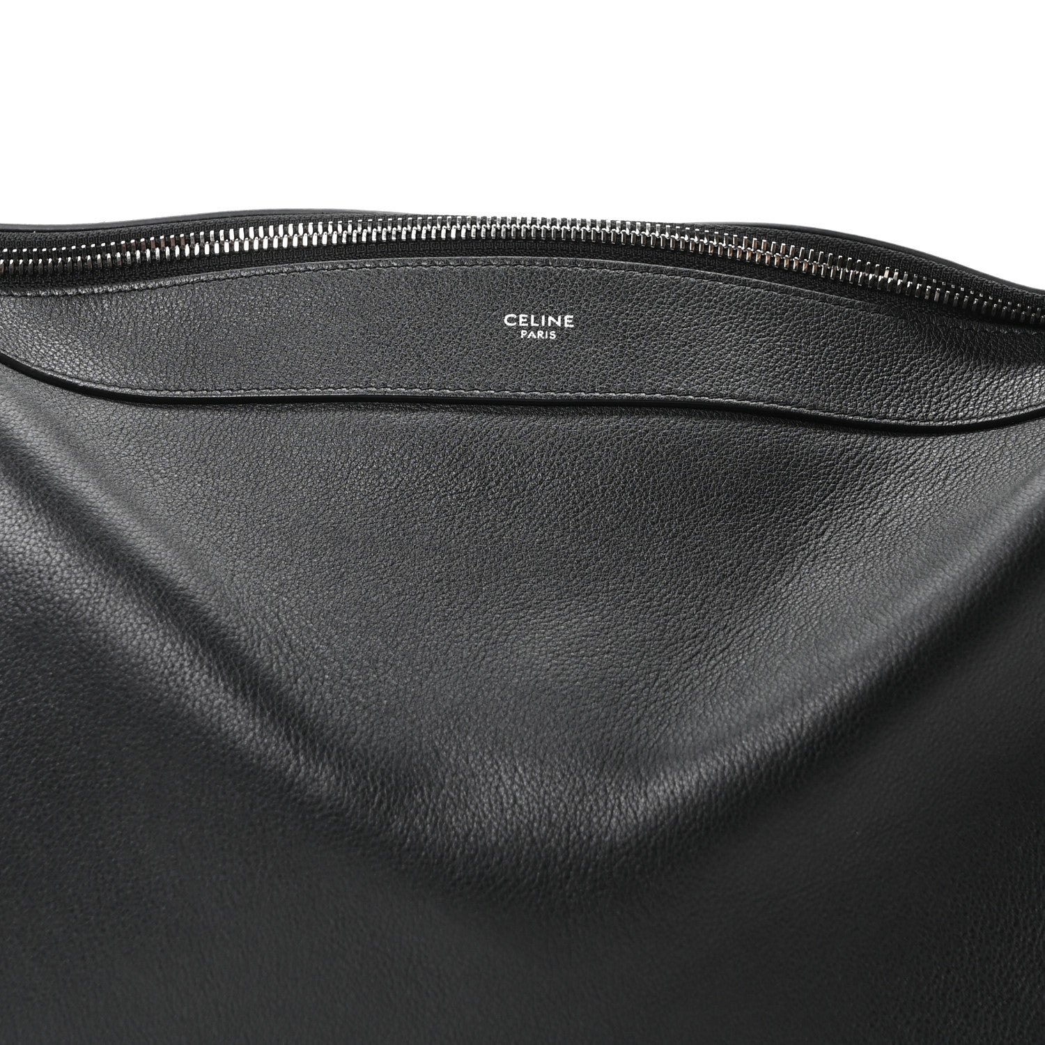 Celine Supple Calfskin Large Romy Shoulder Bag Black 8 of 10