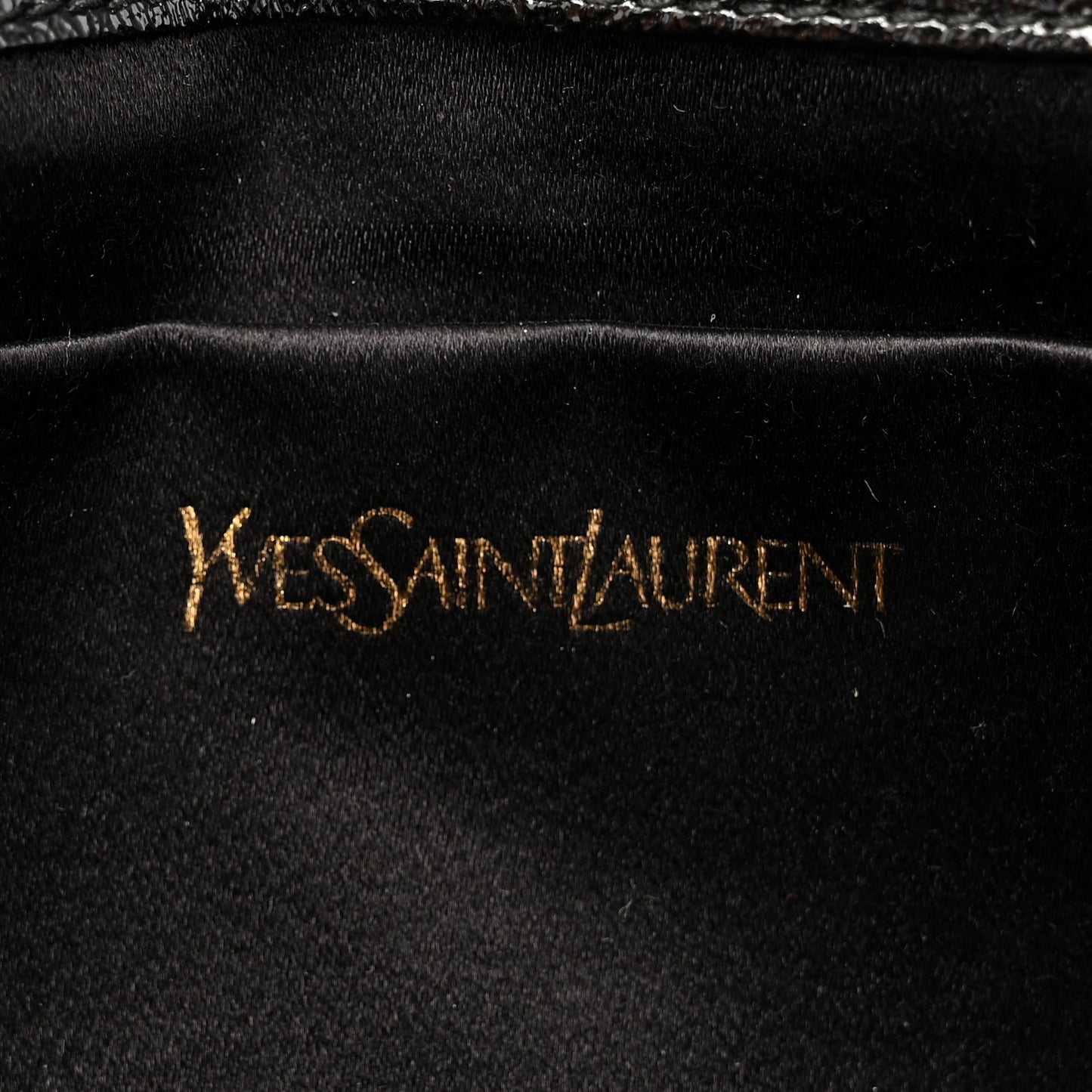 Textured Patent Monogram Large Belle De Jour Clutch Black