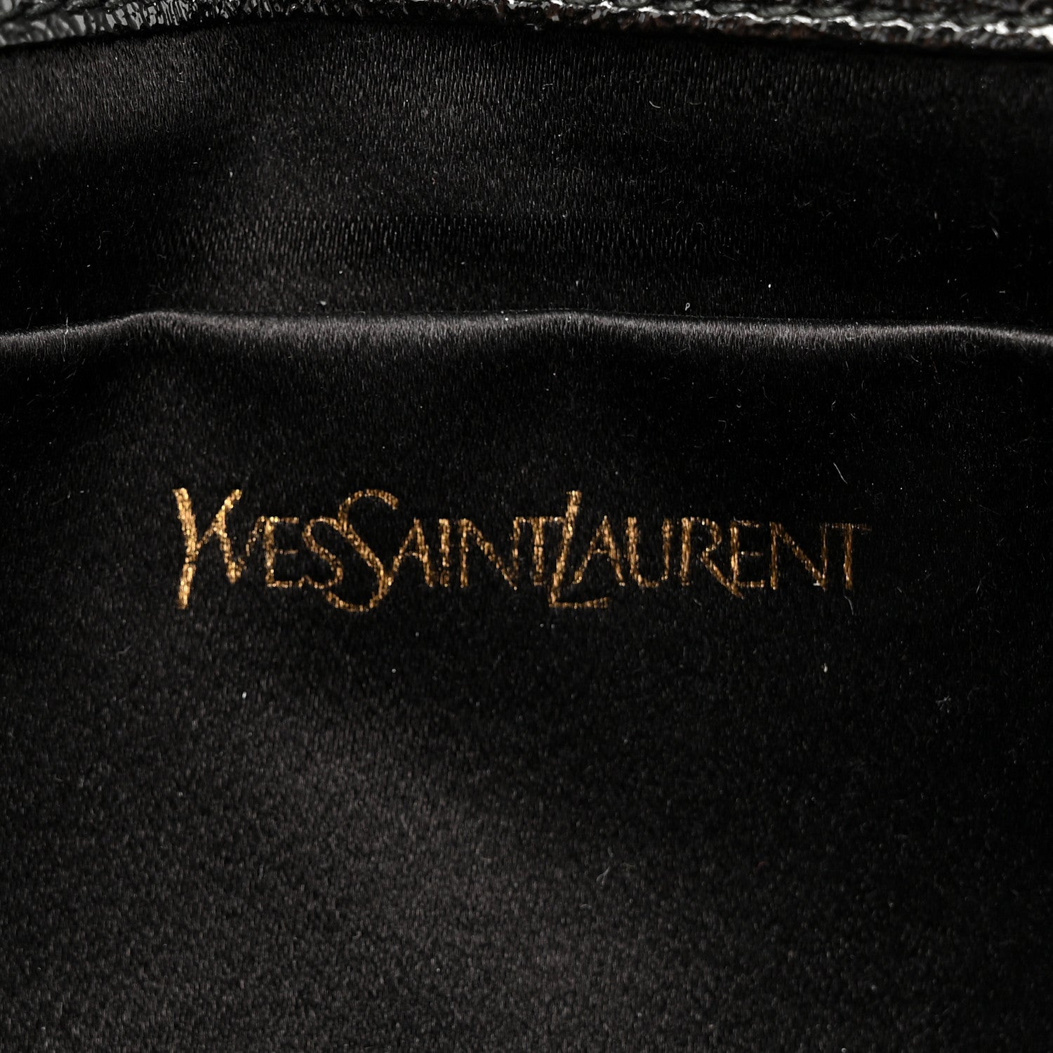 Saint Laurent Textured Patent Monogram Large Belle De Jour Clutch Black 6 of 7