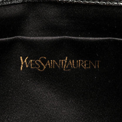 Saint Laurent Textured Patent Monogram Large Belle De Jour Clutch Black 6 of 7
