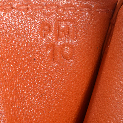Hermes Epsom Jige Elan 29 Clutch Orange 7 of 7