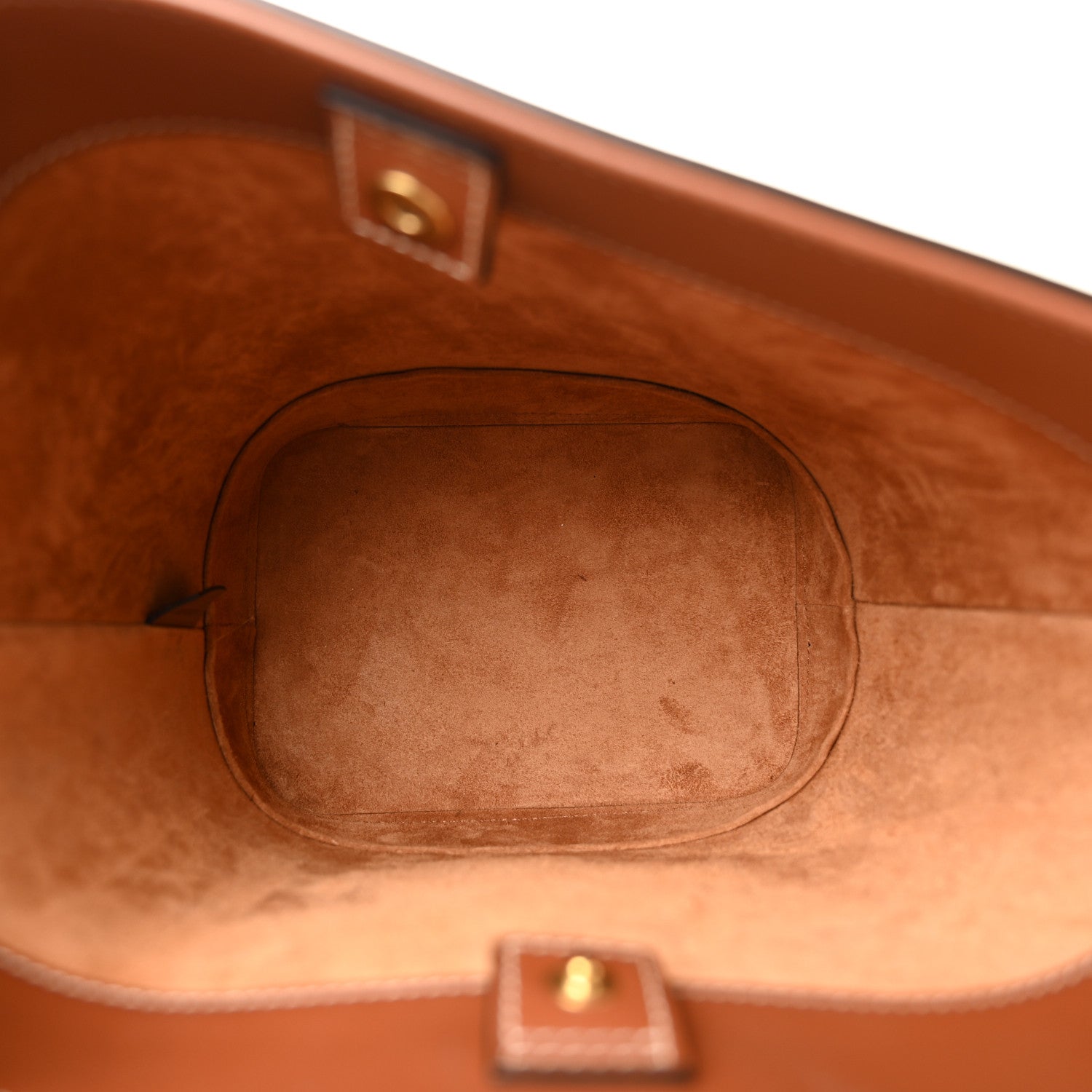 Celine Smooth Calfskin Small Cuir Triomphe Bucket Bag Tan 5 of 10