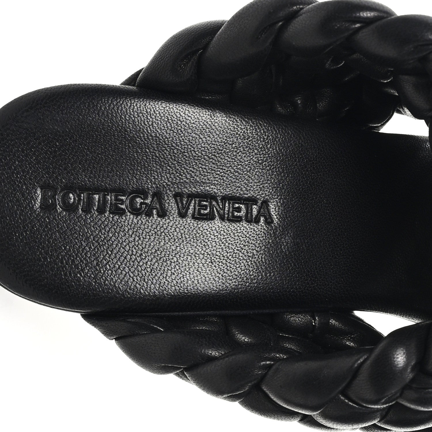 Bottega Veneta Nappa Twisted Padded Intrecciato Curve Slide Sandals 40 Black 8 of 9