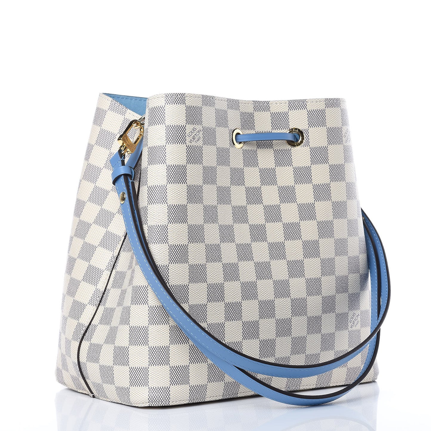 Damier Azur Neonoe MM Bleuet