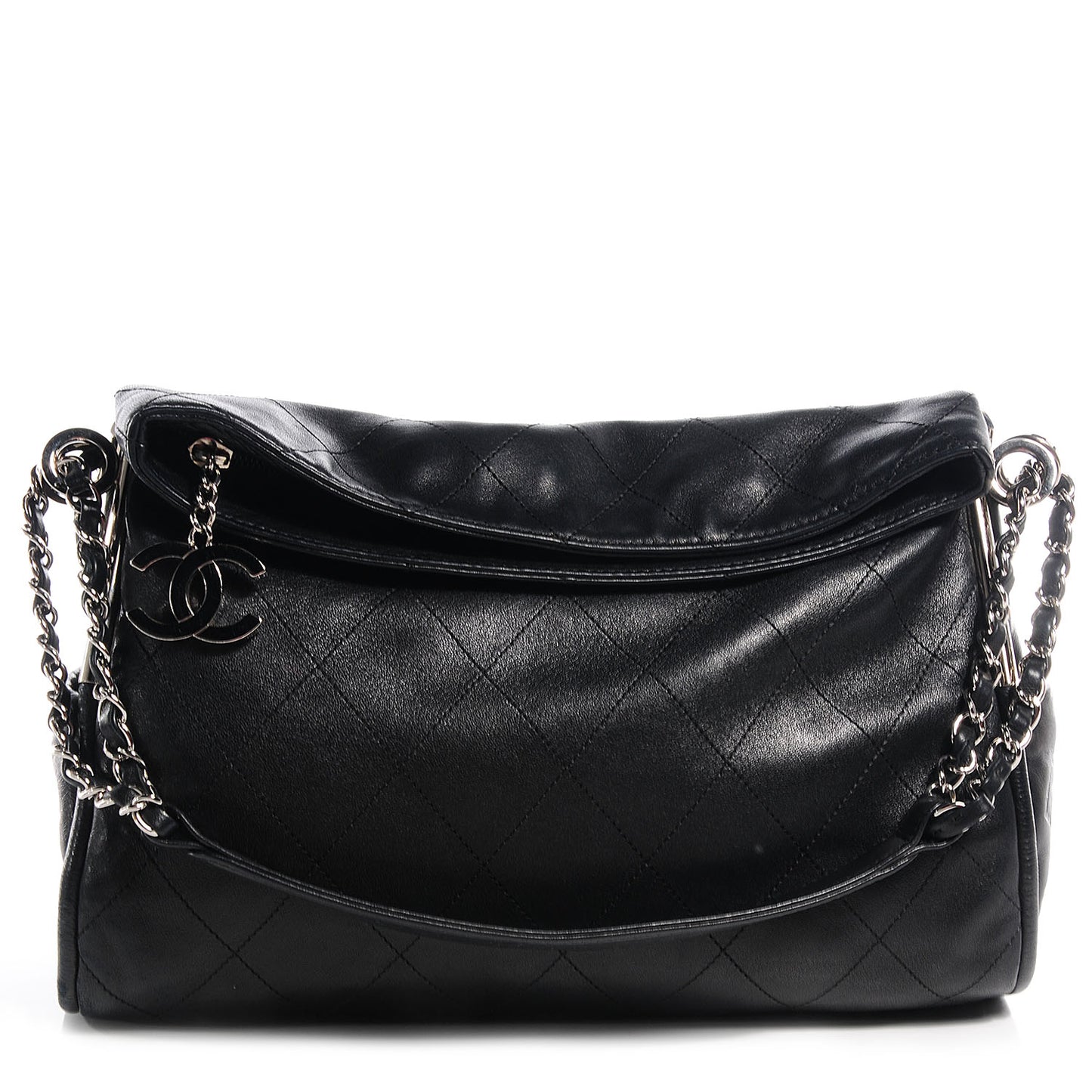 Lambskin Medium Ultimate Soft Tote Black