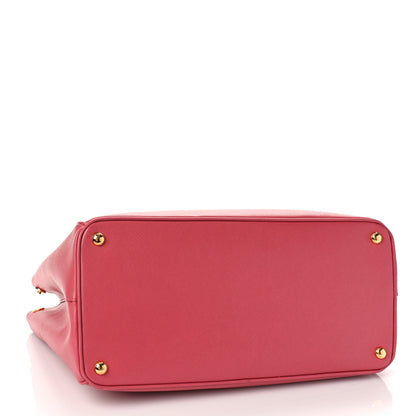 Prada Saffiano Large Galleria Double Zip Tote Peonia 4 of 8