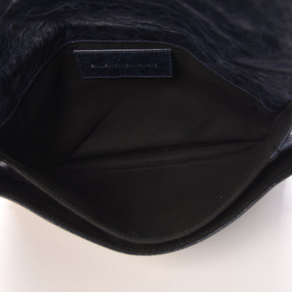 Balenciaga Agneau Giant 21 Gold Hardware Envelope Clutch Marine 5 of 7