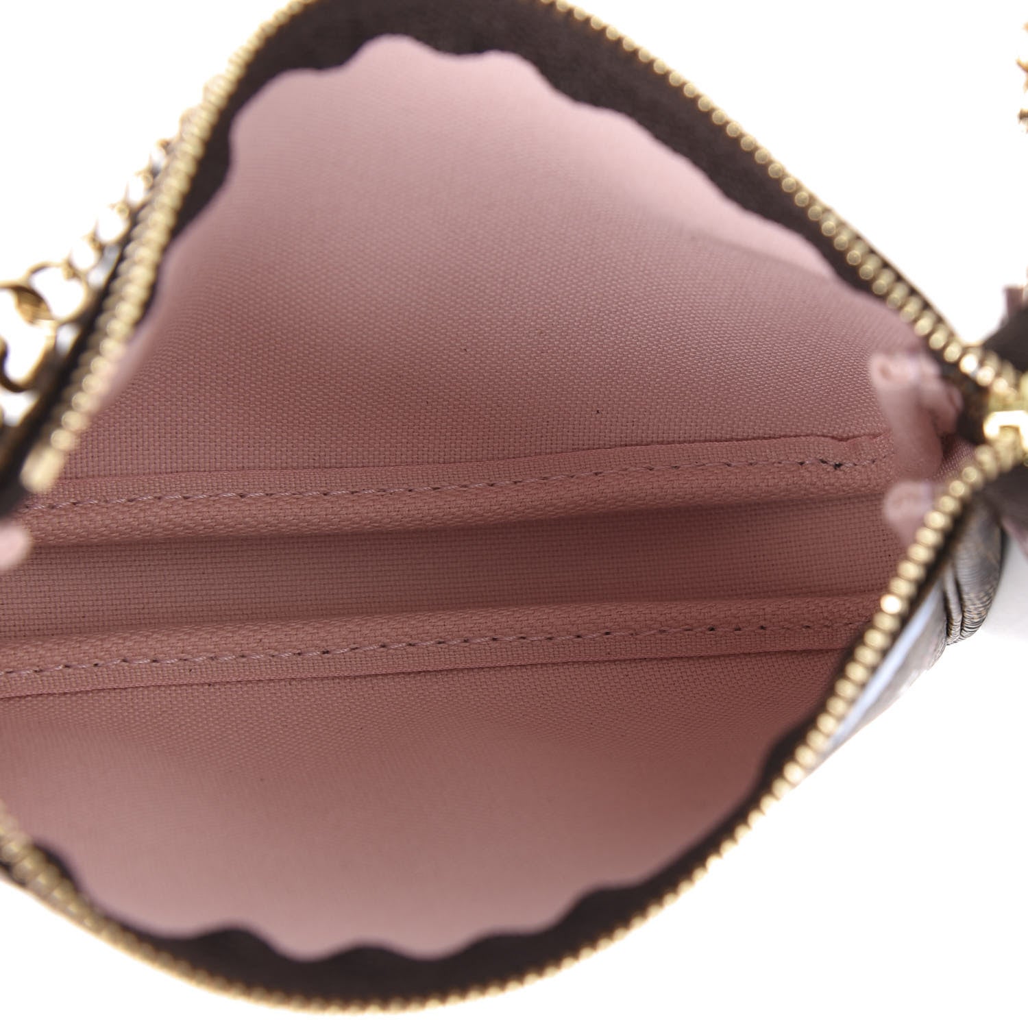Louis Vuitton Damier Ebene 2020 Christmas Animation Big Wheel Mini Pochette Accessories Rose Ballerine 5 of 10