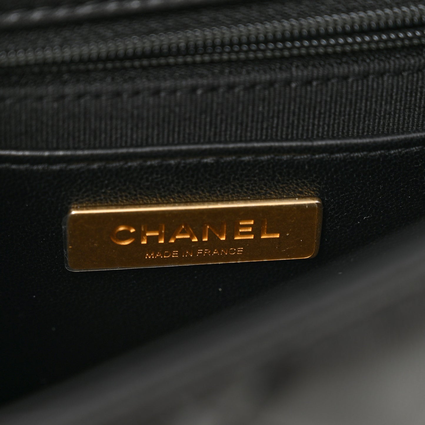 Shiny Lambskin Quilted Mini Flap Black