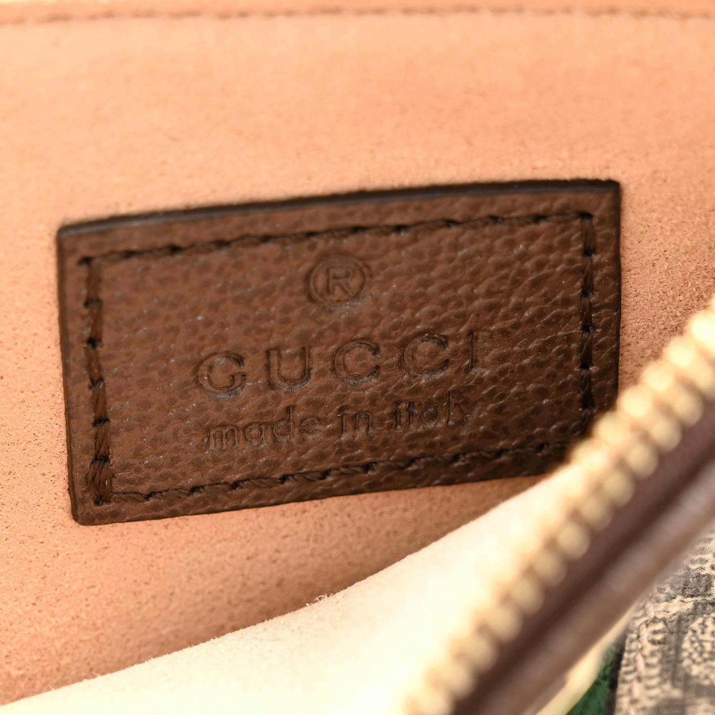 GG Supreme Monogram Web Ophidia Coin Case Brown