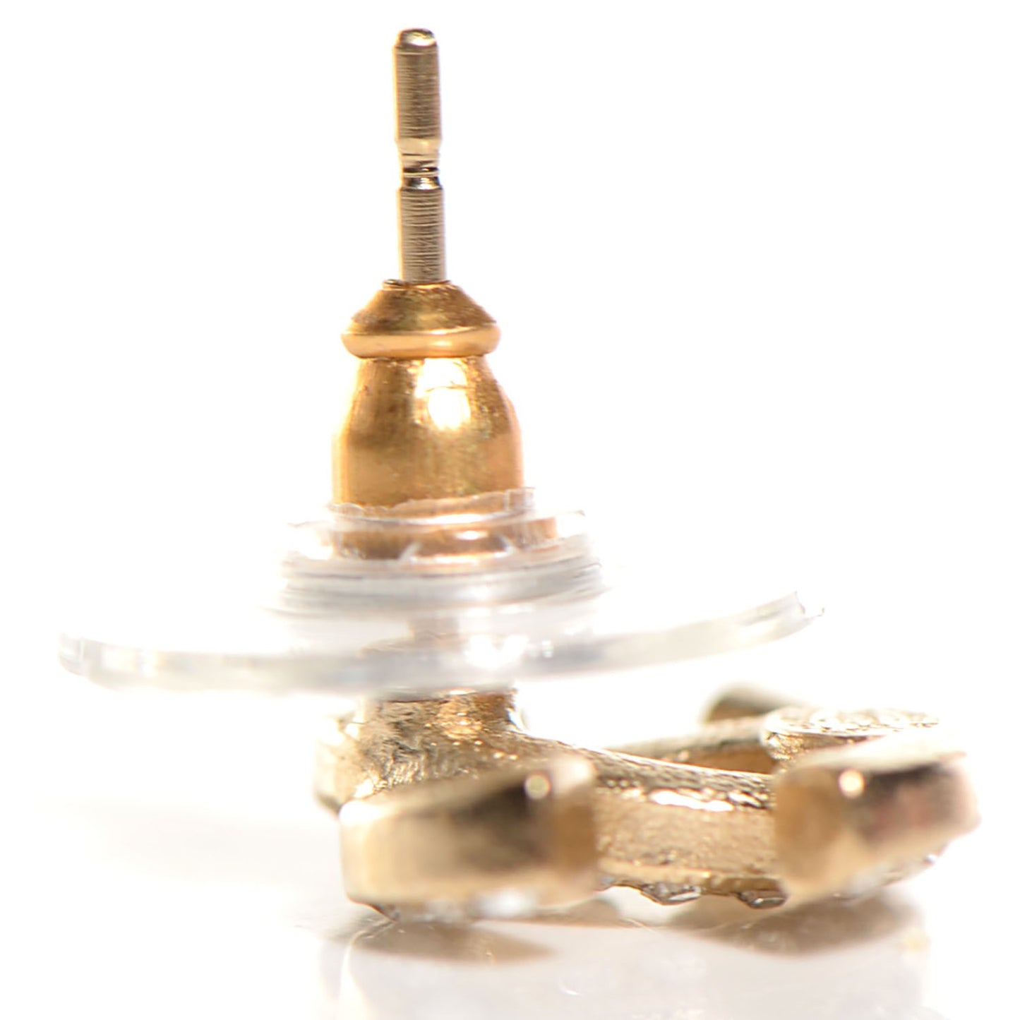 Crystal CC Earrings Gold
