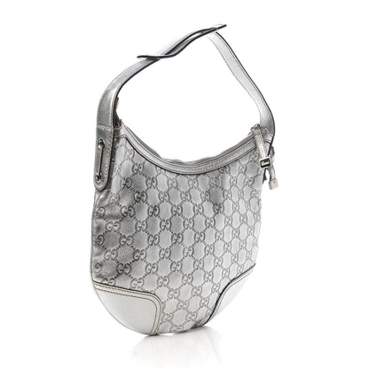 Gucci Metallic Guccissima Small Princy Hobo Silver 3 of 9