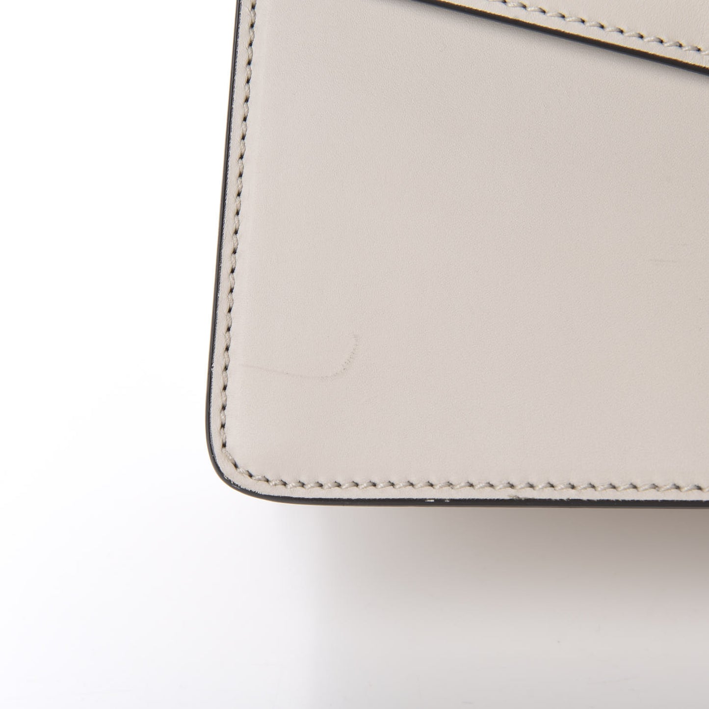 Calfskin Small Sylvie Shoulder Bag Off White