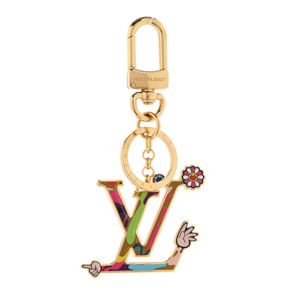 Louis Vuitton LV X TM Iconic Superflat Bag Charm Key Holder Multicolor 1 of 6