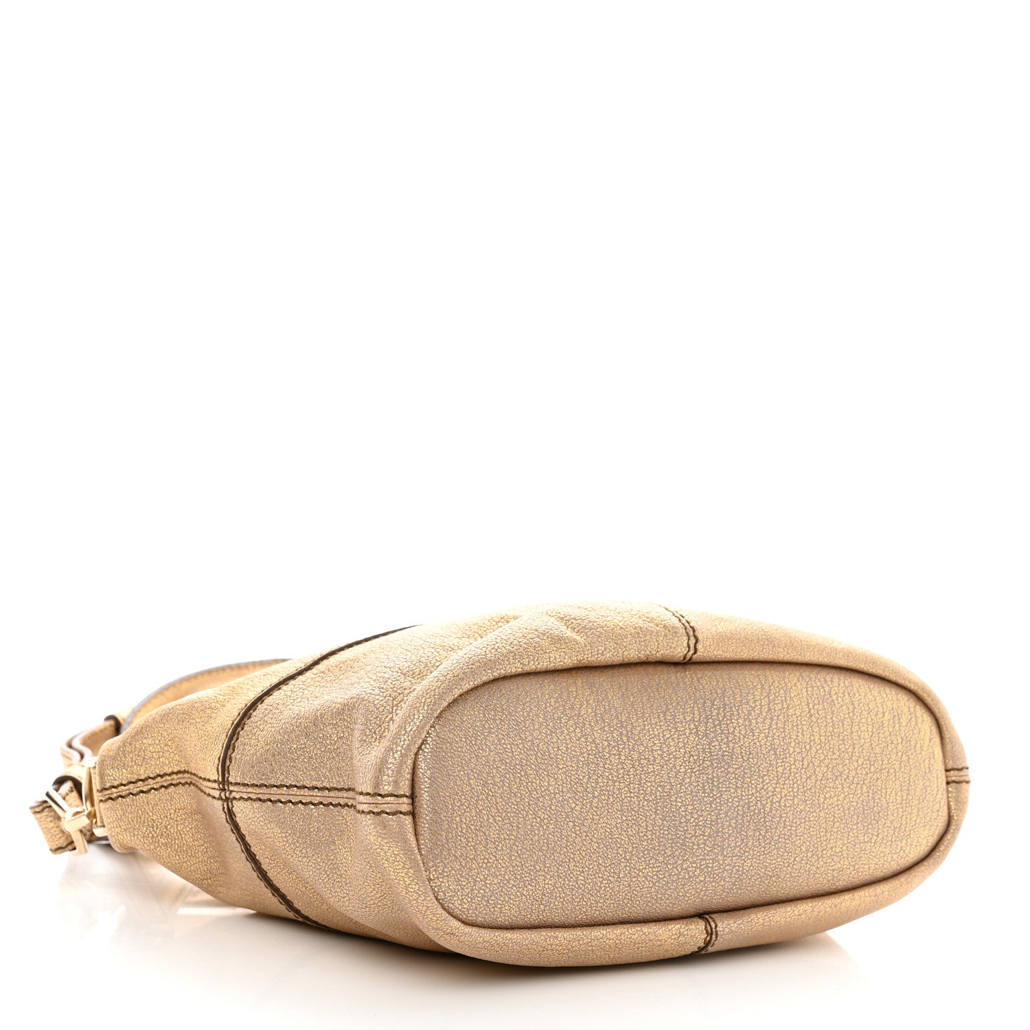 Givenchy Metallic Sugar Goatskin Micro Nightingale Gold 4 of 10