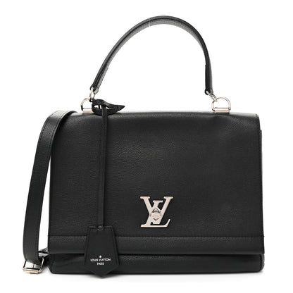 Louis Vuitton Soft Calfskin Lockme II Top Handle Black 1 of 9
