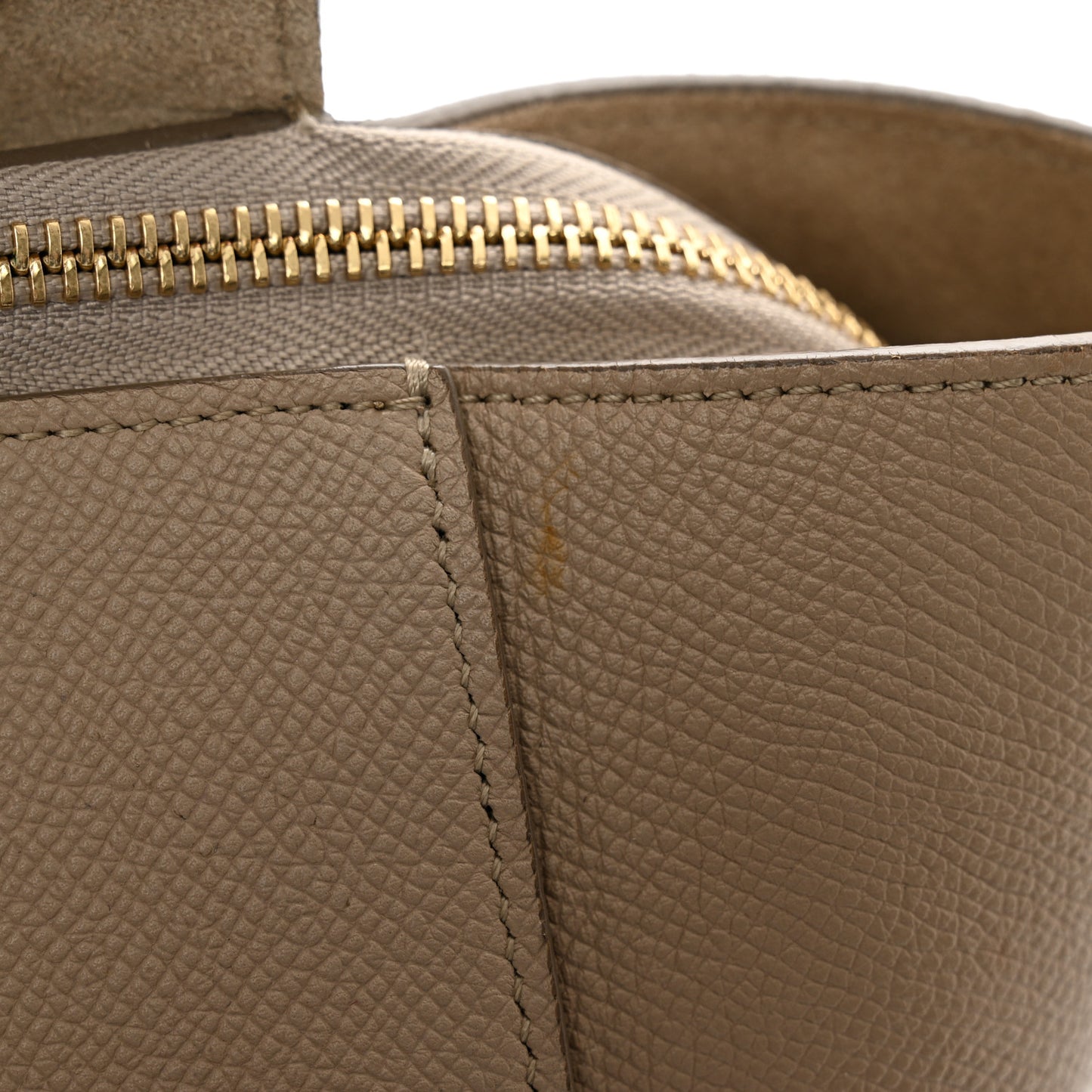 Grained Calfskin Mini Belt Bag Light Taupe
