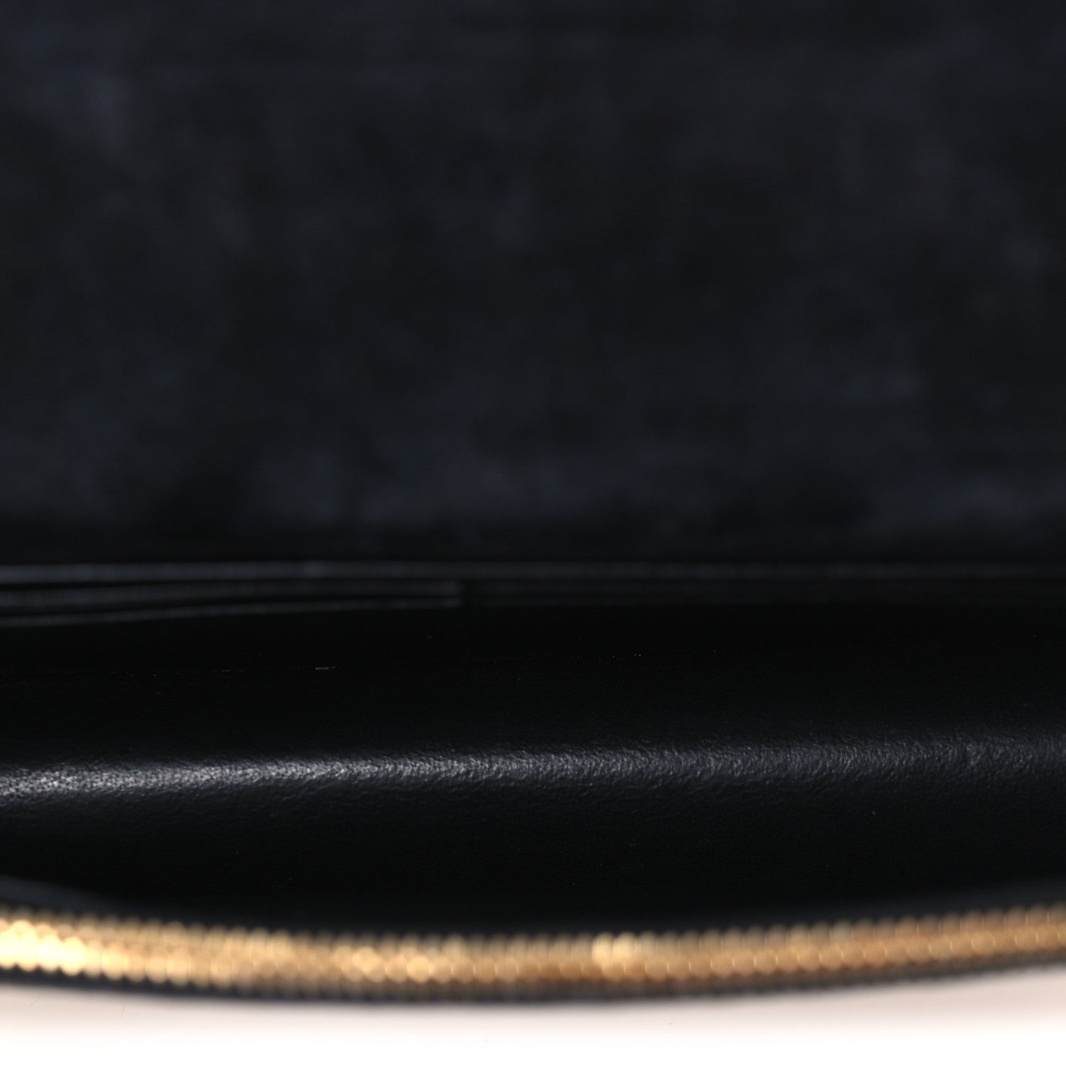 Saint Laurent Calfskin Python Embossed Classic Monogram Kate Tassel Chain Wallet Gold 5 of 10