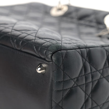 Christian Dior Lambskin Cannage Large Lady Dior Black 8 of 14