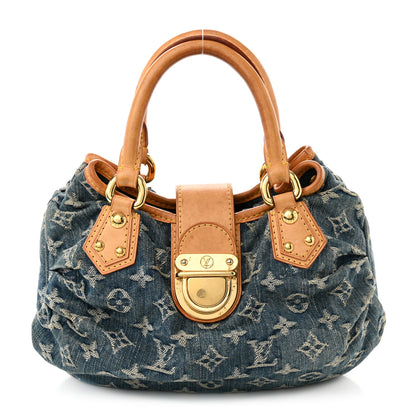 Louis Vuitton Monogram Denim Pleaty Blue 1 of 14