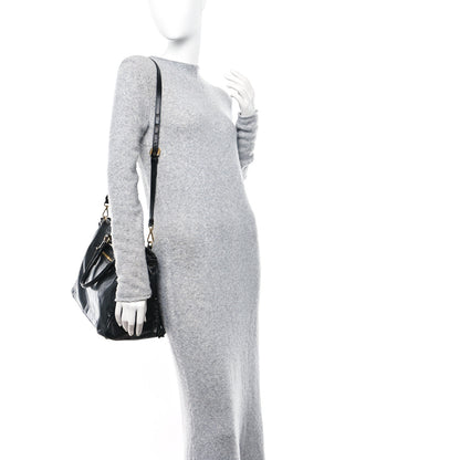 Prada Vitello Shine Satchel Black 2 of 10