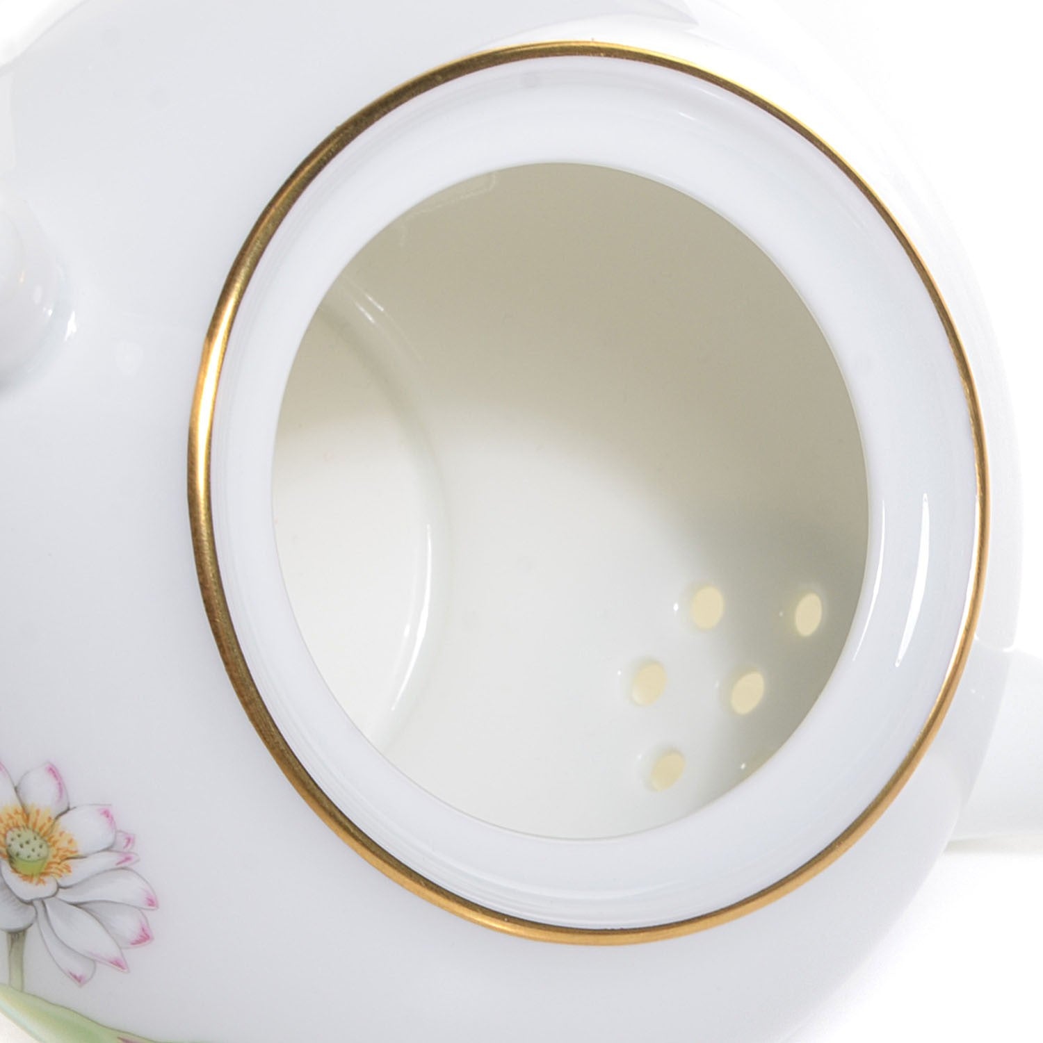 Hermes Porcelain Nil Teapot for 2 4 of 7