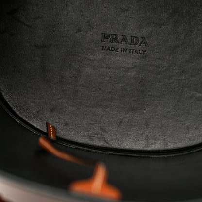 Prada City Calfskin Knotted Rope Bucket Bag Cognac 13 of 19