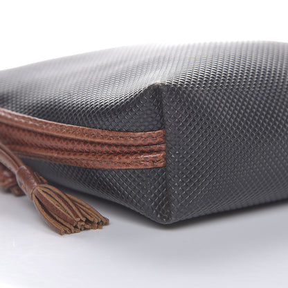 Bottega Veneta Rubberized Canvas Crossbody Black Brown 10 of 11