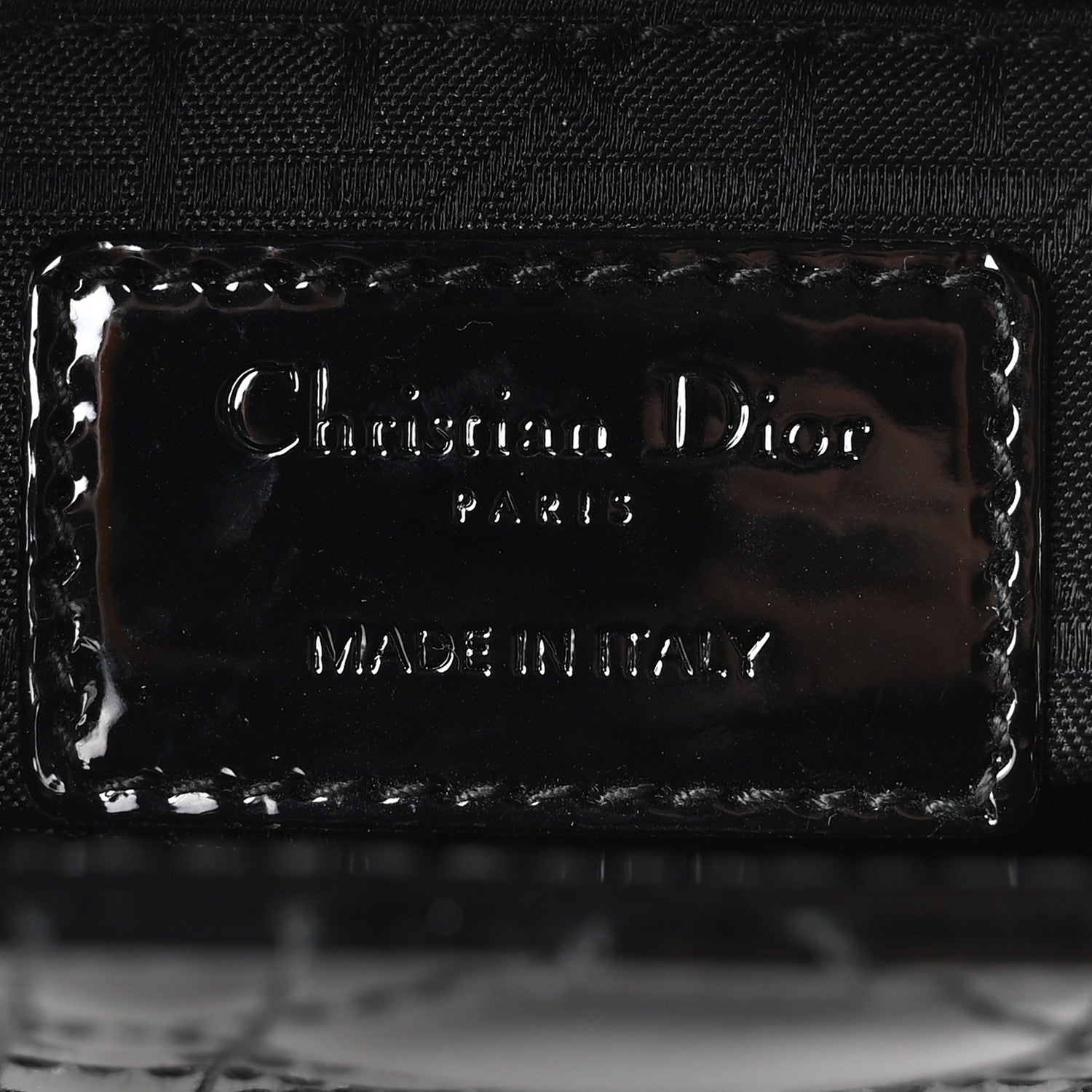 Christian Dior Patent Cannage Mini Lady Dior Black 5 of 10