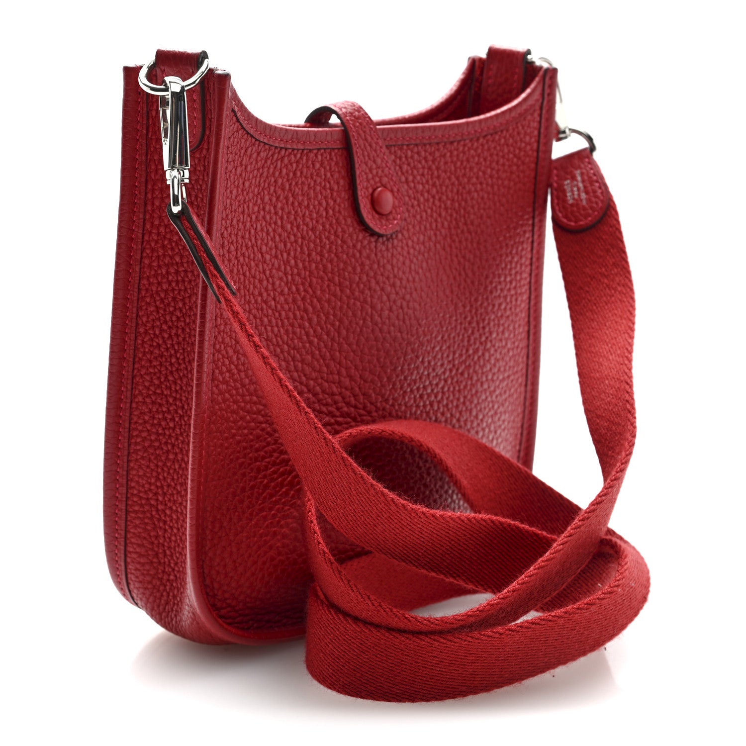 Hermes Taurillon Clemence Evelyne TPM Rouge Casaque 1769416
