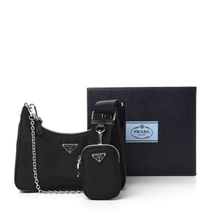 Prada Nylon Re-Edition 2005 Shoulder Bag Black 10 of 10