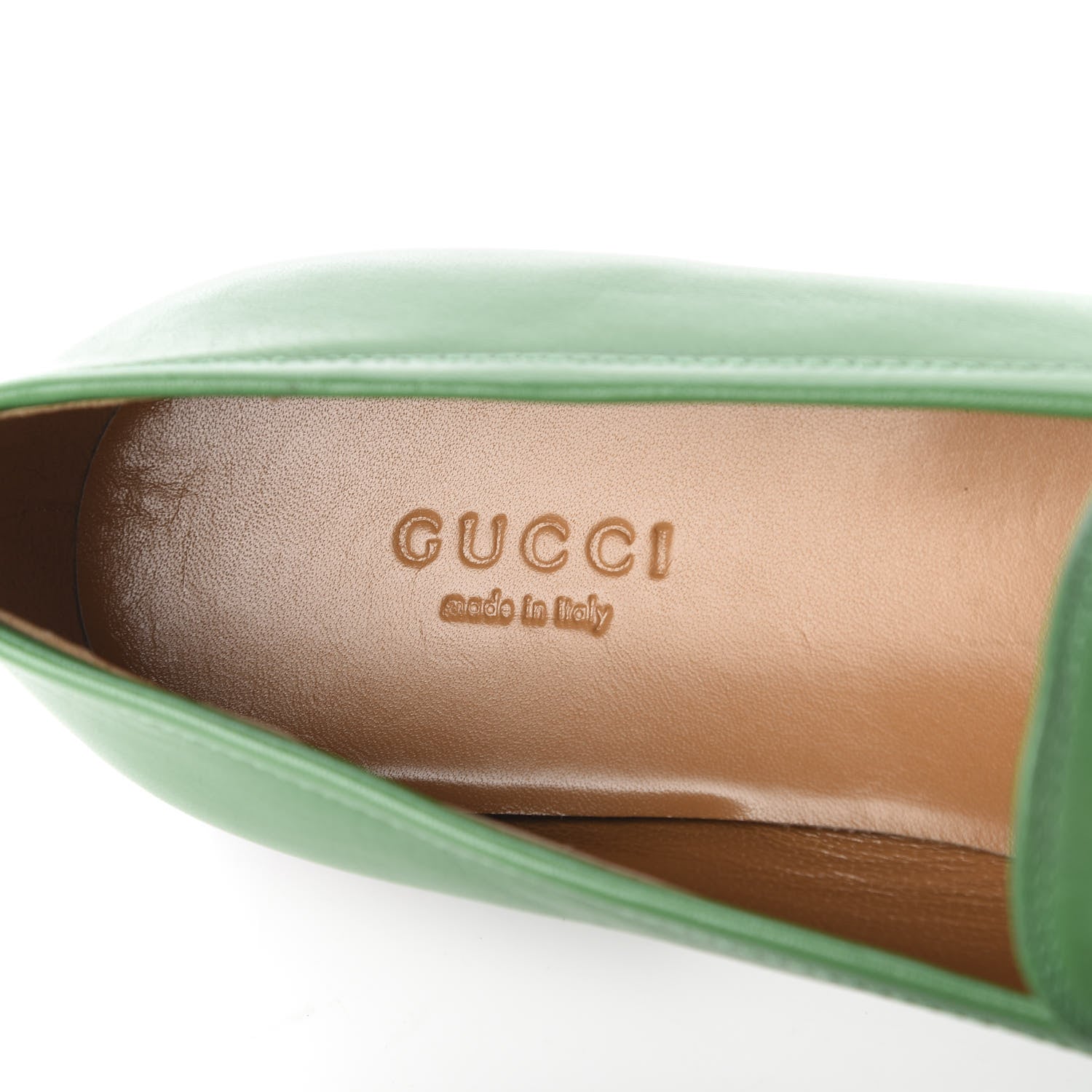 Gucci Malaga Kid Womens Jordaan Loafers 38.5 New Shamarock 8 of 11