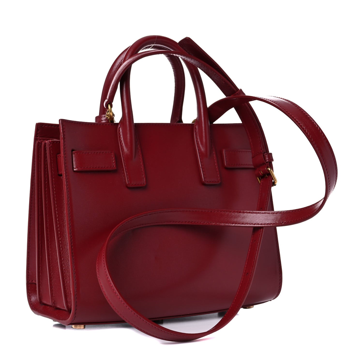 Saint Laurent Calfskin Nano Sac De Jour Dark Pallisandre 3 of 10