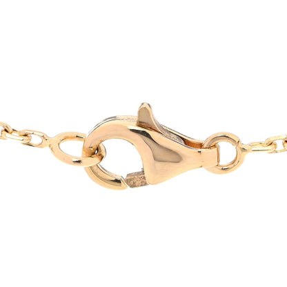 Van Cleef & Arpels 18K Yellow Gold Mother of Pearl Vintage Alhambra Pendant Necklace 3 of 7