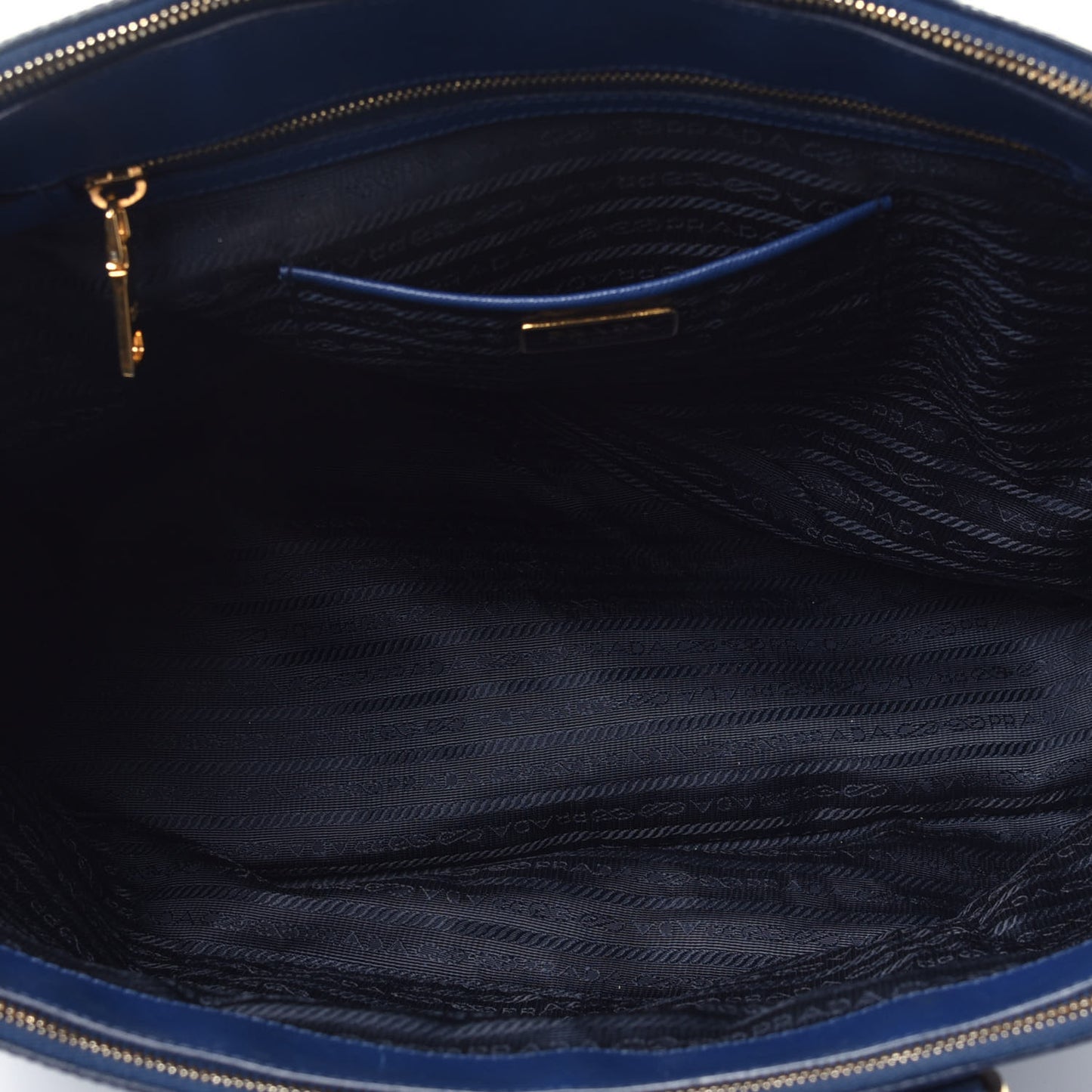 Saffiano Lux Extra Large Galleria Double Zip Tote Bluette