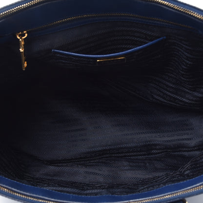 Prada Saffiano Lux Extra Large Galleria Double Zip Tote Bluette 5 of 13