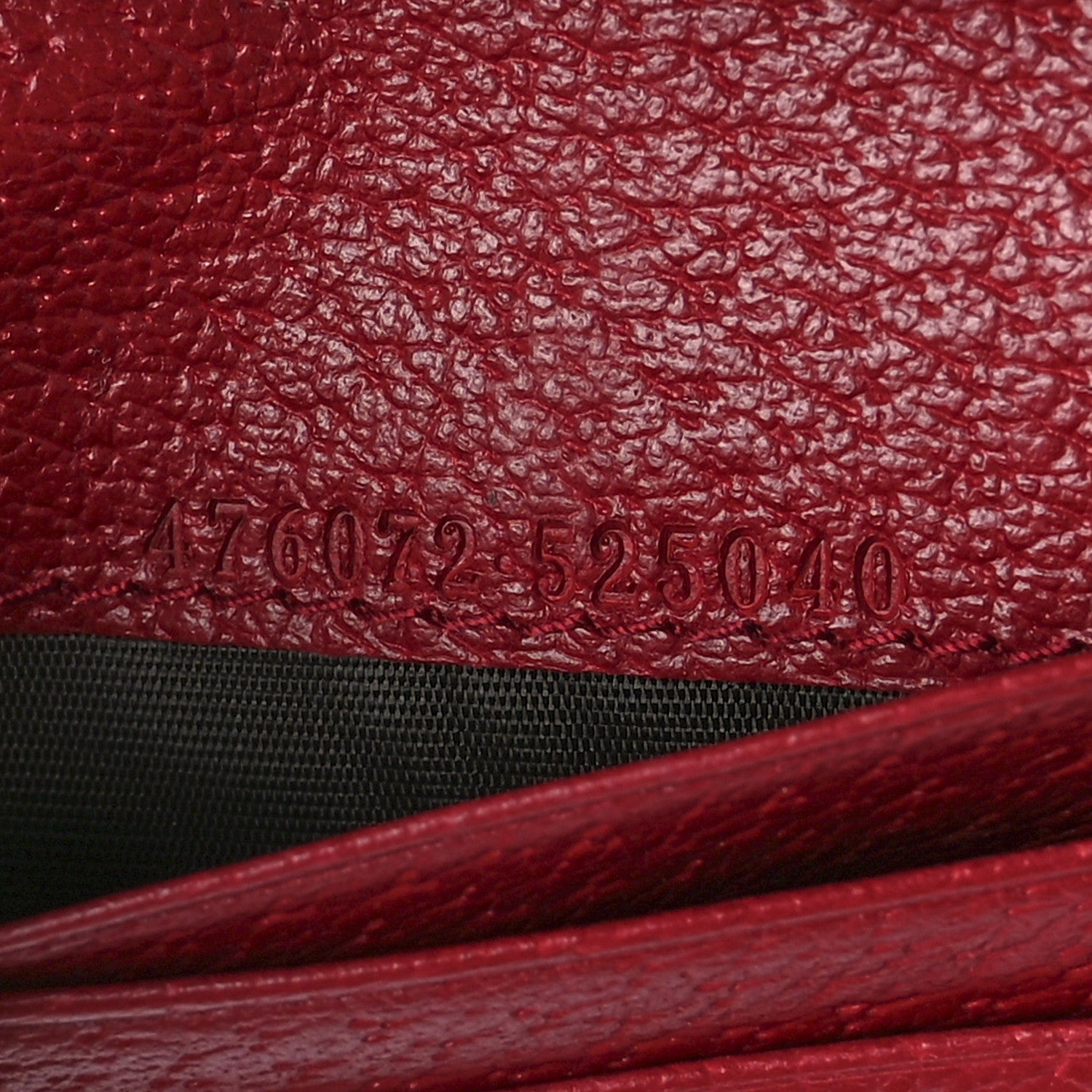 Gucci GG Supreme Monogram Queen Margaret Card Case Red 8 of 13