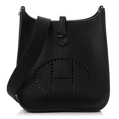 Hermes Taurillon Clemence Evelyne TPM Black 1 of 9