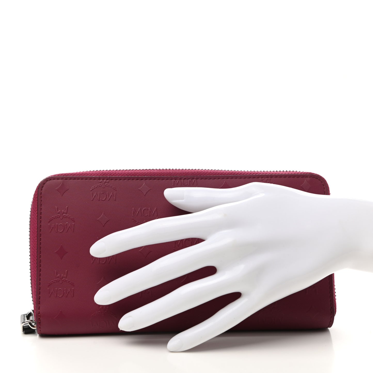 Monogram Coated Canvas Zip Around Wallet Purple