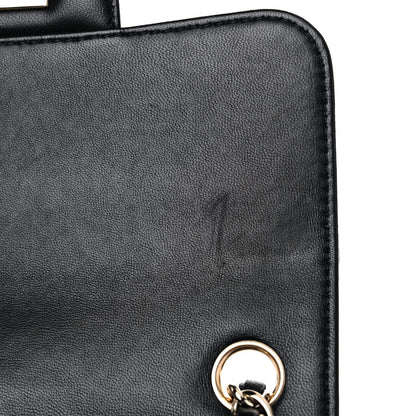 Chanel Lambskin Chevron Quilted Mini Square Flap Black 11 of 11